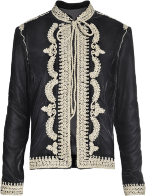 Black & White con chaqueta bordada...