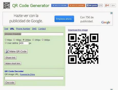 QR code generador. 