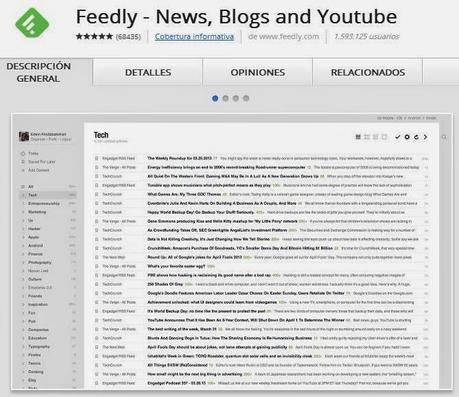 Feedly  Extension Google Chrome