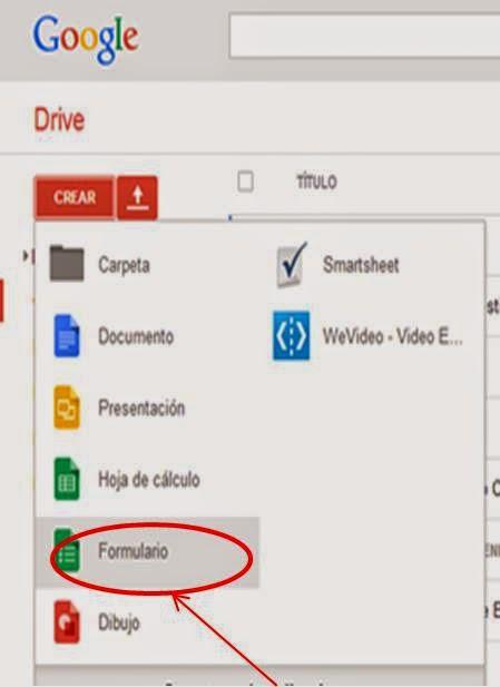 Acceder a formulario Drive