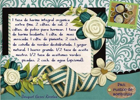 Pan rústico de aceitunas