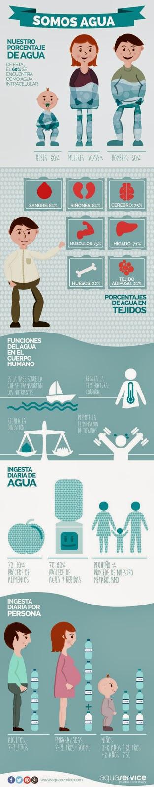 Somos Agua #Infografía #Vida #Salud