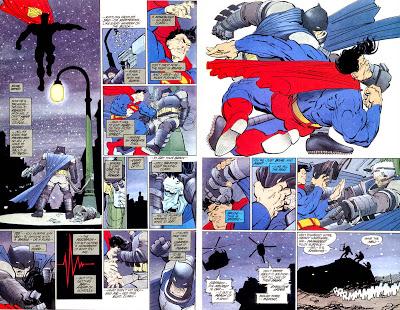 Frank Cho recrea la pelea entre Batman y Superman de The Dark Knight Returns