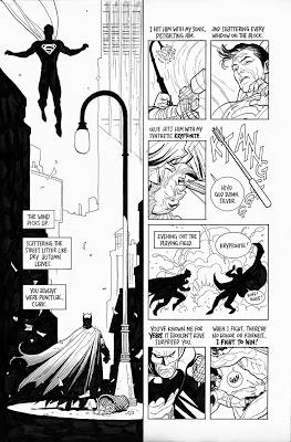 Frank Cho recrea la pelea entre Batman y Superman de The Dark Knight Returns