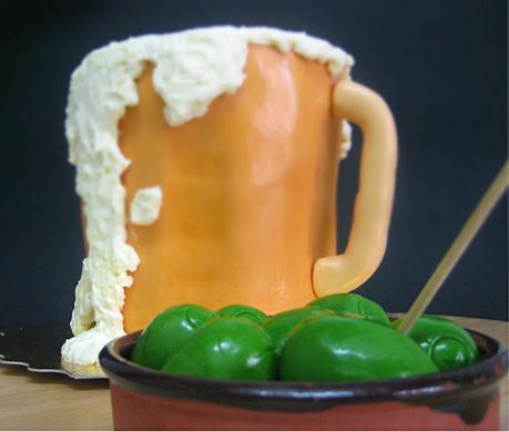 Tarta jarra de cerveza