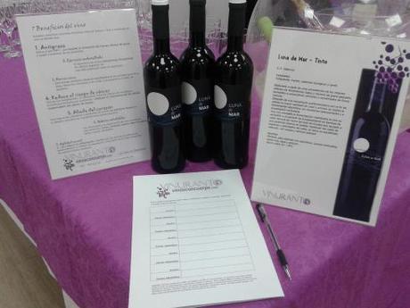 Esta era nuestra pequeña esquina en la mesa del catering.