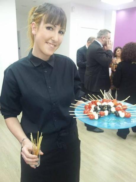 Sandra, una de las chicas del catering.  © Vida Austera