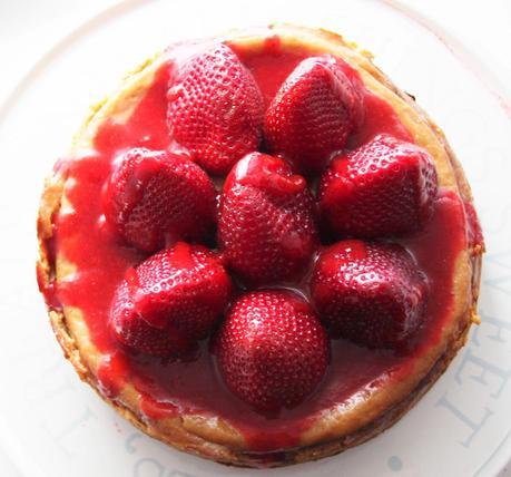 Tarta de queso y dulce de leche