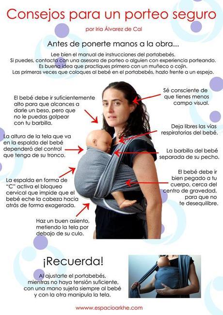 Consejos de uso correcto y seguro de portabebés