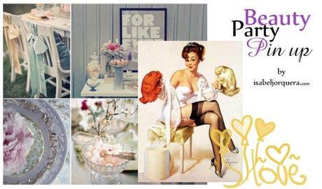beauty party pin up