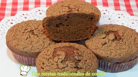 Receta de magdalenas de chocolate