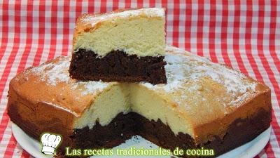 Receta de bizcocho de chocolate y bizcocho tradicional