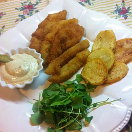 Tiras De Bacalao Con Salsa Tártara