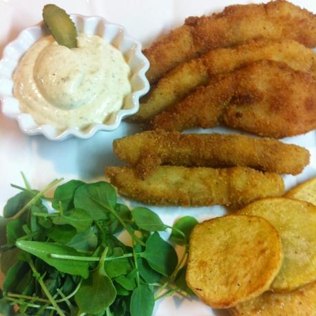 Tiras De Bacalao Con Salsa Tártara