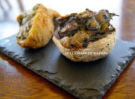 CHAMPIÑONES RELLENOS DE VERDURAS