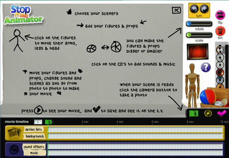 Stopframeanimator. Crear animaciones en Stop Motion online.