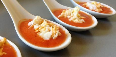 Salmorejo de Piquillos al Aroma de Frambuesa. #Alimentaria2014.