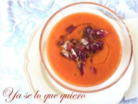 Salmorejo de Piquillos al Aroma de Frambuesa. #Alimentaria2014.