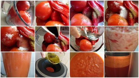 Salmorejo de Piquillos al Aroma de Frambuesa. #Alimentaria2014.