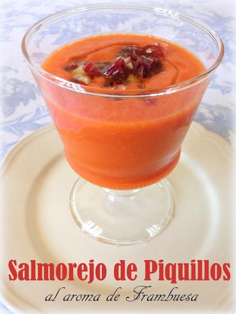 Salmorejo de Piquillos al Aroma de Frambuesa. #Alimentaria2014.