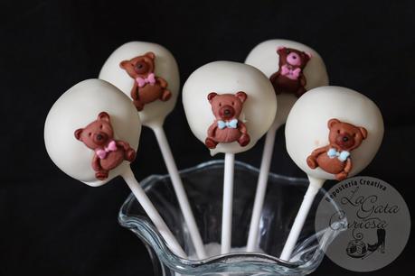 CAKE POPS DE DONUTS PARA BAUTIZOS