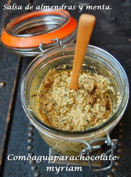 ENSALADA DE BERENJENAS CON SALSA DE ALMENDRAS Y ALCAPARRAS