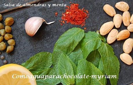 ENSALADA DE BERENJENAS CON SALSA DE ALMENDRAS Y ALCAPARRAS