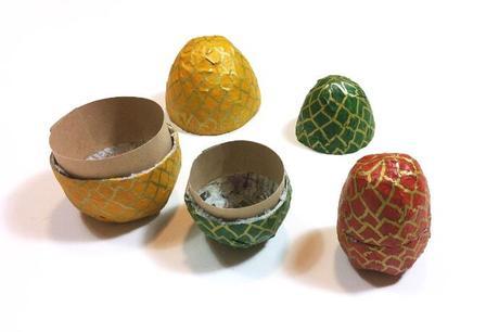 Tutorial cajas huevo matrioskas DIY de papel maché