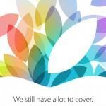 Apple confirma que presentará el iPad mini 2 y el iPad 5 el 22 de octubre