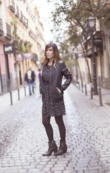 street style barbara crespo print dress C&A malasaña calle velarde fashion blogger outfit blog de moda