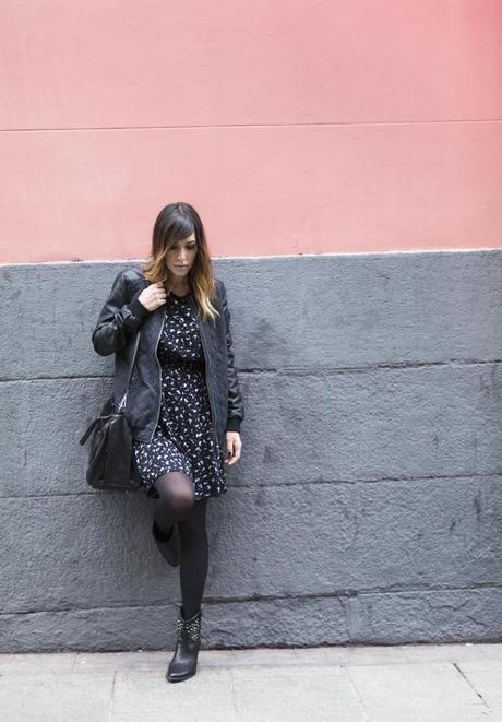 street style barbara crespo print dress C&A malasaña calle velarde fashion blogger outfit blog de moda