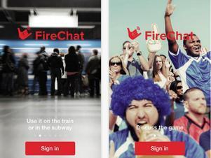 La app permite comunicación aún sin conexión a internet. Foto: FireChat