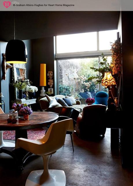 La casa de Abigail Ahern. ¿Quién dijo miedo al color negro?