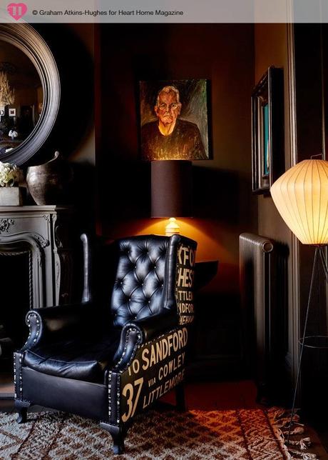 La casa de Abigail Ahern. ¿Quién dijo miedo al color negro?