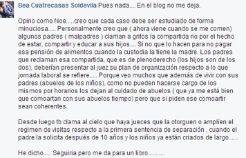 Esas custodias compartida que quedan en entredicho....