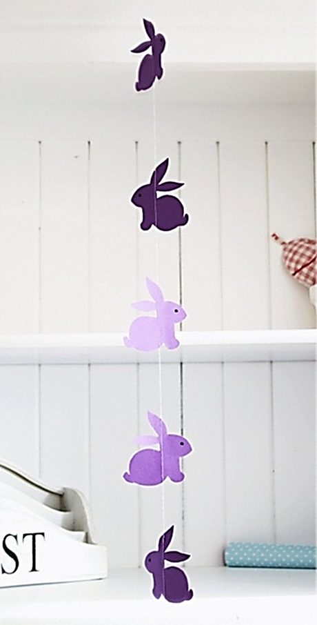 GUIRNALDA MOVIL CON CONEJITO DE PASCUA