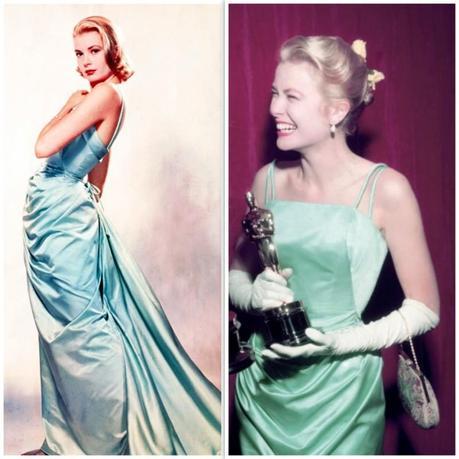 Grace Kelly, en 1956, con vestido de Edith Head.