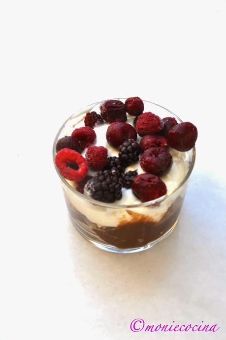 VASO DE YOGUR CON FRUTOS ROJOS