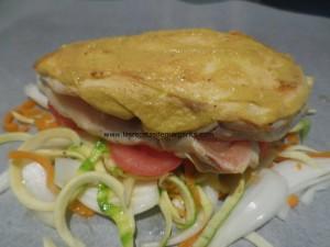 papillote 2 y Pechuga de pollo a la mostaza en papillote-Semana del 1 al 6 de Abril