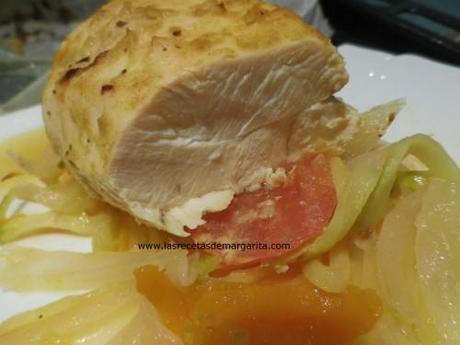 papillote 5y Pechuga de pollo a la mostaza en papillote-Semana del 1 al 6 de Abril