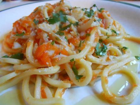 Pasta Troccoli con bacalao y calabaza – Troccoli baccalá e zucca stroccolizuccabaccala