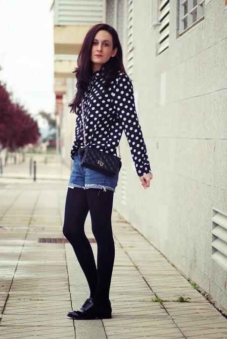 DOTSPolka dot shirt: Persun , Shorts:Levi`s, Oxfords: Aso...