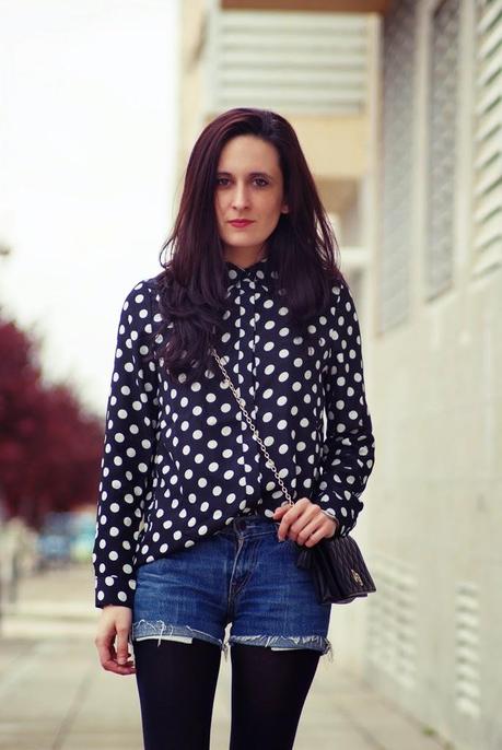 DOTSPolka dot shirt: Persun , Shorts:Levi`s, Oxfords: Aso...