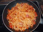 Espaguetis salchichas