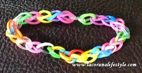 Pulseras de gomas para estar a la última. Rubber-bands !