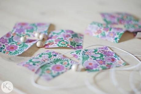 DIY. Origami triangle garland