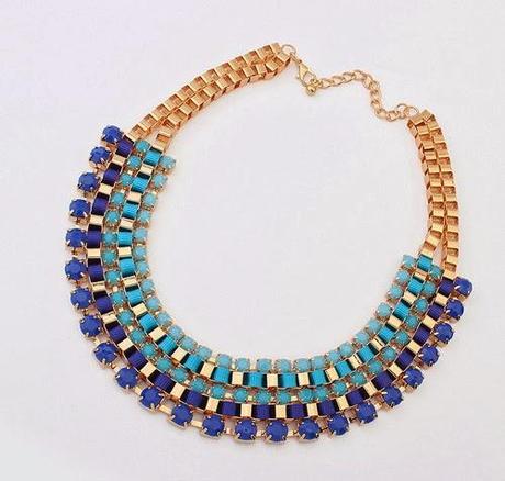 Tendencias Primavera - Verano 2014: Maxicollares de piedras