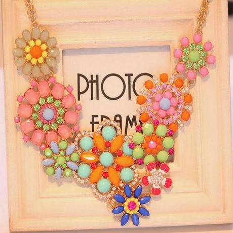 Tendencias Primavera - Verano 2014: Maxicollares de piedras