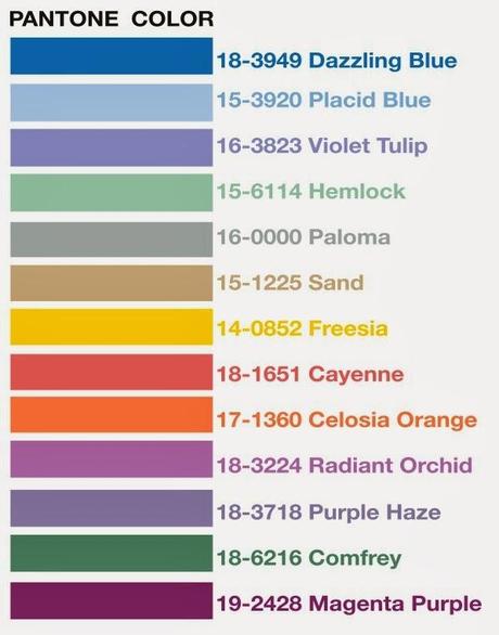 Colores de la Primavera - Verano 2014