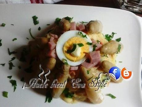 Ensalada de patatas con esparragos